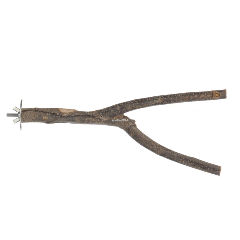 Load image into Gallery viewer, Apple Tree Y Perch – Natural Wooden Bird Perch for Cages &amp; Aviaries
