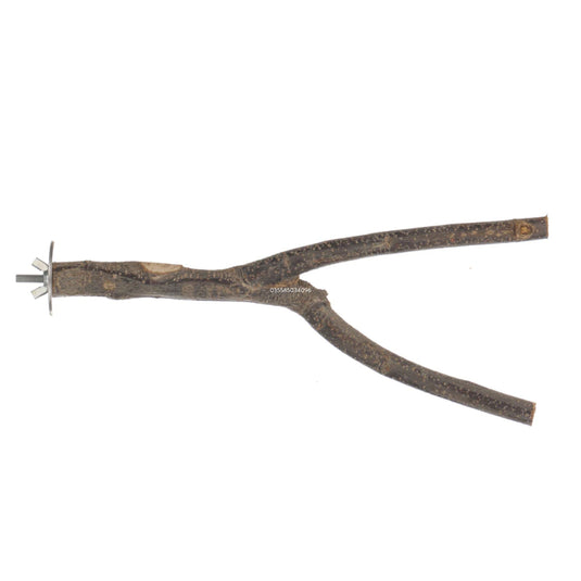 Apple Tree Y Perch – Natural Wooden Bird Perch for Cages & Aviaries