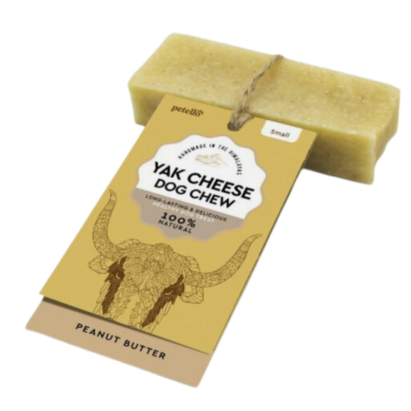 Load image into Gallery viewer, Petello Yak Cheese &amp; Peanut Butter Dog Chew – Natural, Long-Lasting, and Healthy Treat for Dogs
