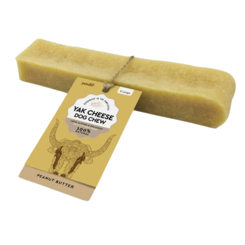 Load image into Gallery viewer, Petello Yak Cheese &amp; Peanut Butter Dog Chew – Natural, Long-Lasting, and Healthy Treat for Dogs
