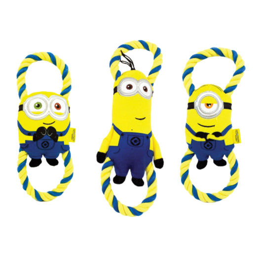 Minions Assorted Double Tug Small Dog Toy – Durable & Fun Tug Toy for Small Dogs