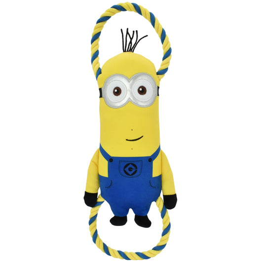 Minions Kevin Plush & Rope Double Tug Large – Tough & Cuddly Dog Toy