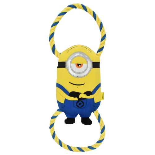 Minions Stuart Plush & Rope Double Tug Large – Fun & Durable Dog Toy