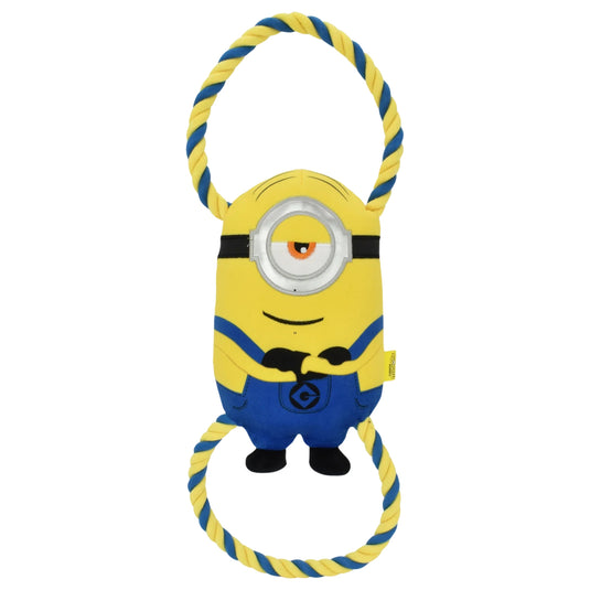 Minions Stuart Plush & Rope Double Tug Large – Fun & Durable Dog Toy