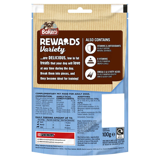 Bakers Variety Sticks Training Treats 100g – Tasty Training Treats for Dogs
