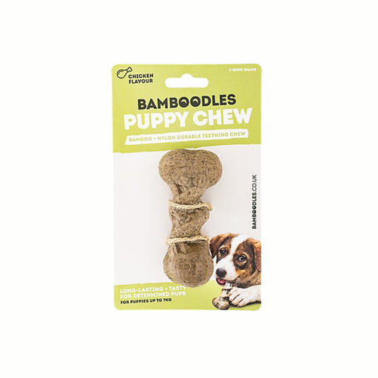 Bamboodles Puppy Chew Bone durable teething chew for puppies
