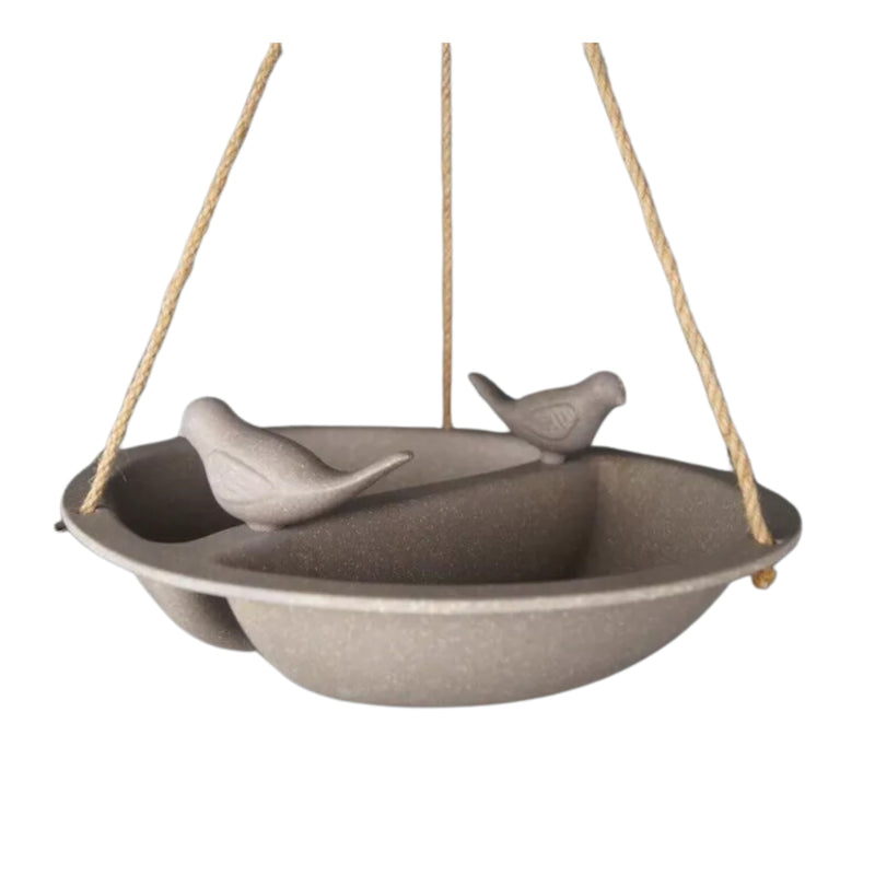 Load image into Gallery viewer, Earthy Hanging Bird Bath &amp; Feeder
