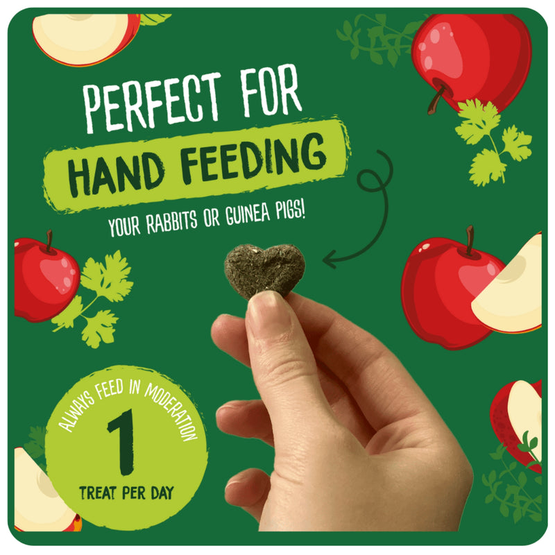 Load image into Gallery viewer, Burgess Excel Herby Hearts Treats – Healthy Treats for Rabbits &amp; Guinea Pigs
