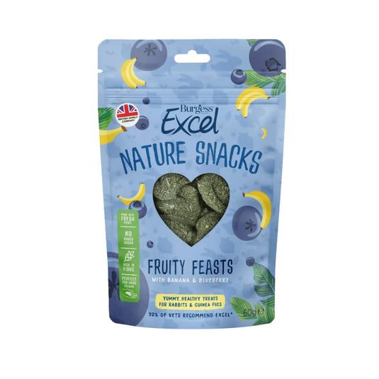 Burgess Fruity Feasts Treats – Tasty Treats for Rabbits & Guinea Pigs
