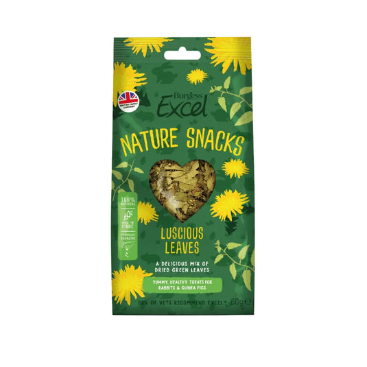 Burgess Luscious Leaves natural leafy treats for rabbits guinea pigs and chinchillas
