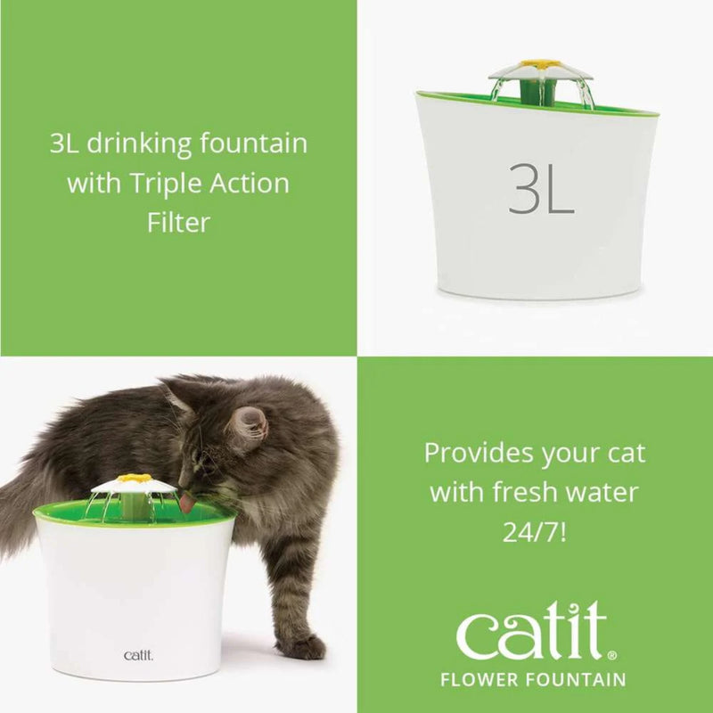 Load image into Gallery viewer, Catit Flower Fountain with Triple-Action Filter

