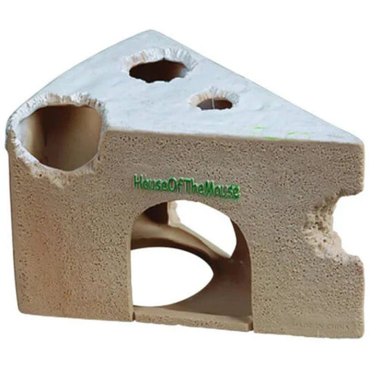 Cheese hideaway chew shelter for hamsters and small animals