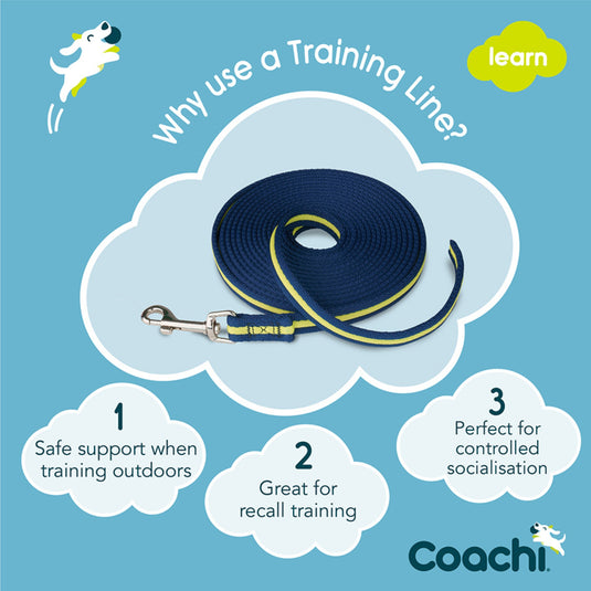 Coachi Training Line – Navy & Lime 5m