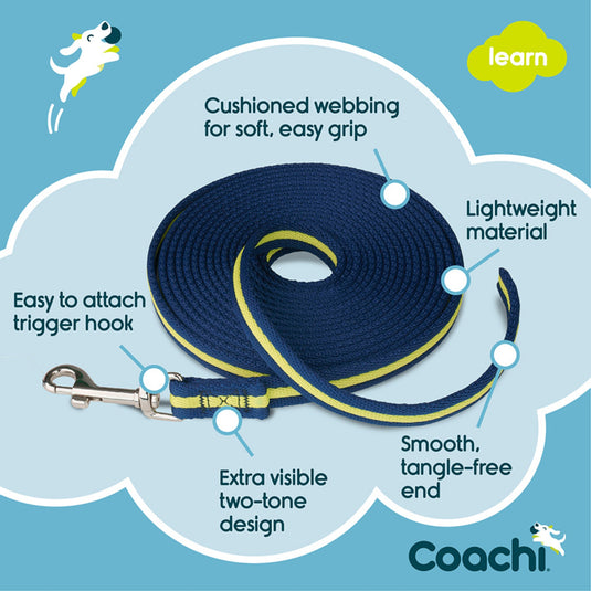 Coachi Training Line – Navy & Lime 5m