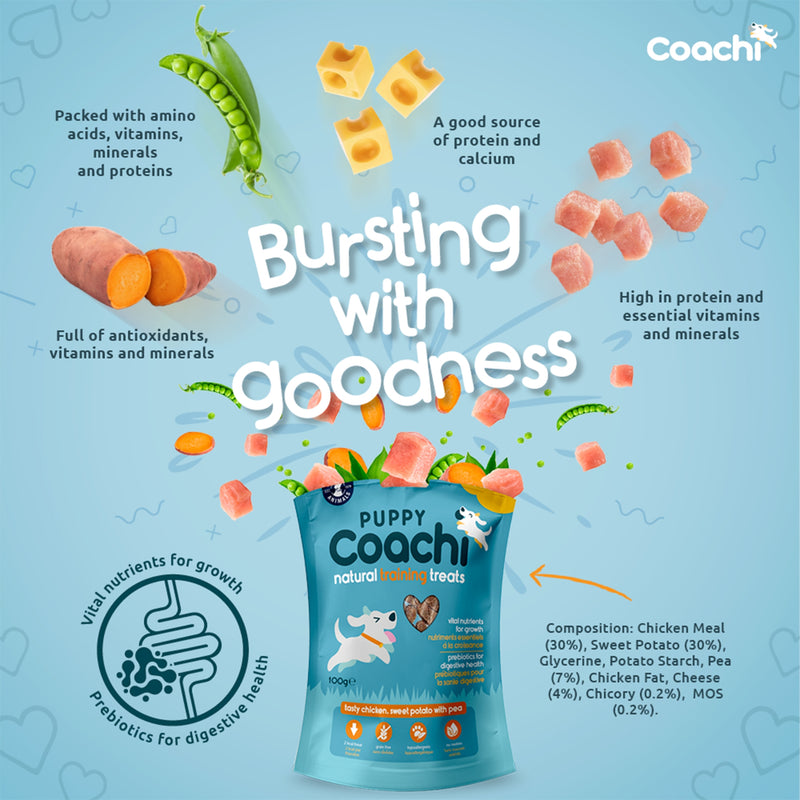 Load image into Gallery viewer, Puppy Coachi Training Treats – Chicken 100g
