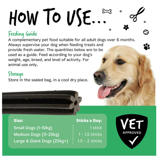 Bugalugs All Natural Chicken Flavour Seaweed Dental Sticks – Healthy Dog Chews