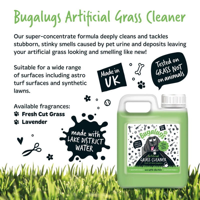 Load image into Gallery viewer, Bugalugs Artificial Grass Cleaner 1 Litre – Cut Grass Scent for Pet Areas
