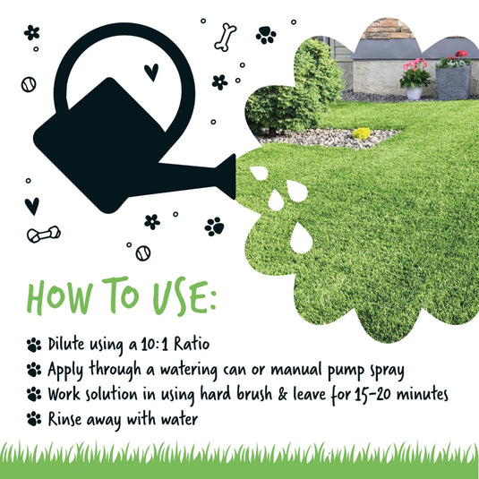 Bugalugs Artificial Grass Cleaner 1 Litre – Cut Grass Scent for Pet Areas