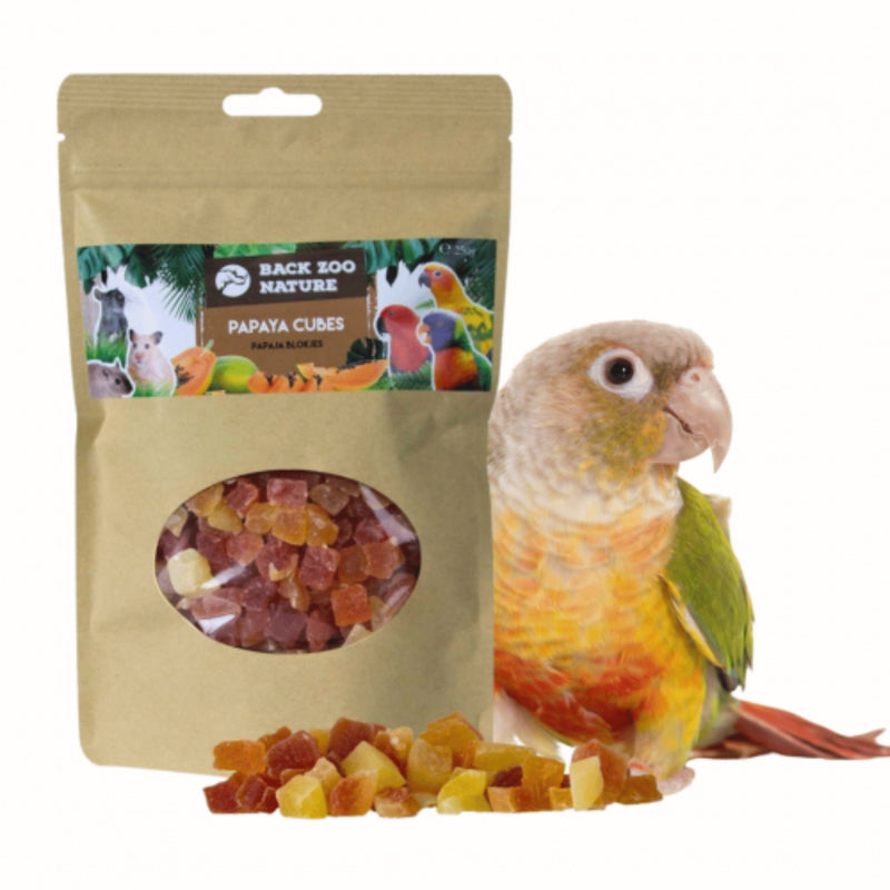 Load image into Gallery viewer, Back Zoo Nature Papaya Cubes natural fruit treats for birds, rodents and rabbits
