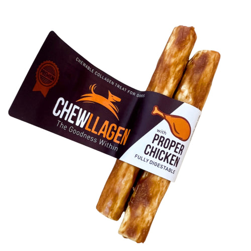 Chewllagen Chicken Medium Roll 2 Pack – Rawhide-Free Chicken Flavoured Dog Chews for Medium Breeds