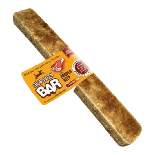 Chewllagen Beef Bar 10 Inch Large – Rawhide-Free Beef Flavoured Dog Chew for Large Breeds