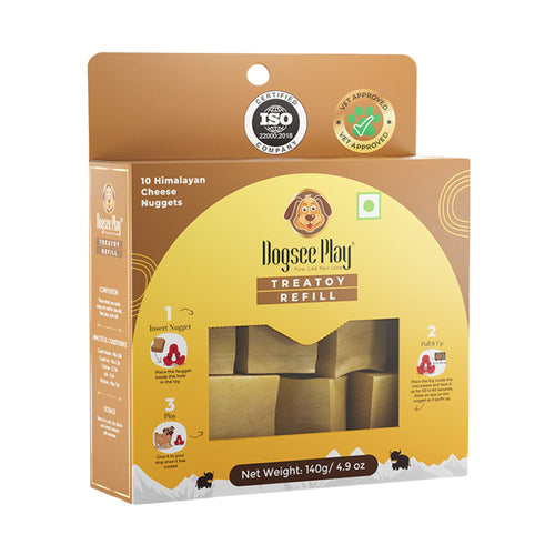 Dogsee Play Treatoy Refill Pack 140g – Natural Long-Lasting Cheese Dog Chews