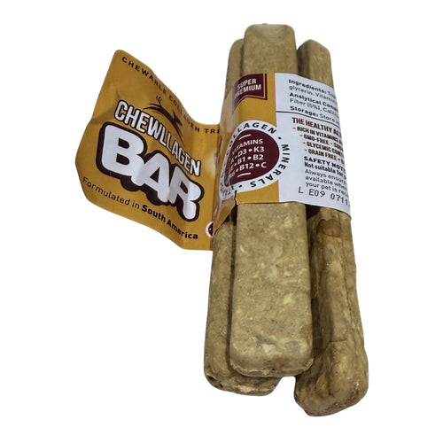 Peanut Butter Chewllagen Bars 3 Pack Small – Rawhide-Free Dog Chews for Small Breeds

