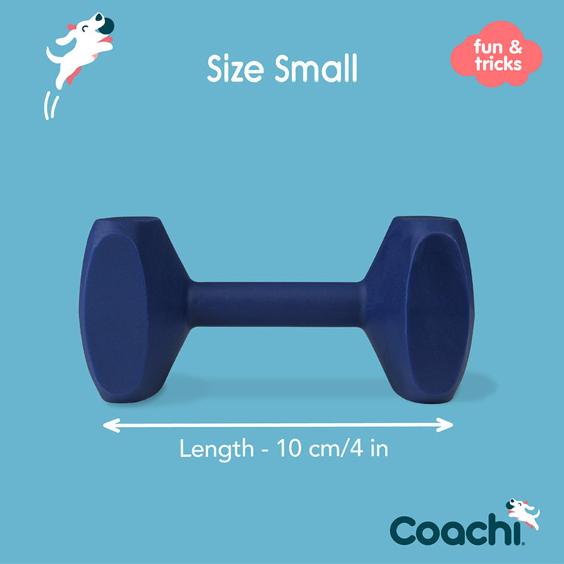 Load image into Gallery viewer, Coachi Training Dumbbell – Navy Small | Durable Dog Retrieval Toy
