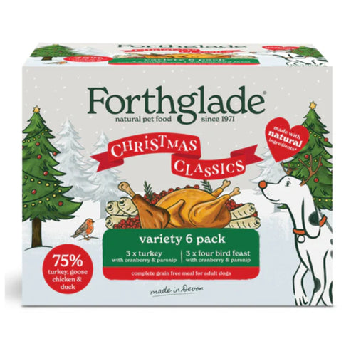 Forthglade Christmas Classic Variety Pack Wet Dog Food 6 x 395g