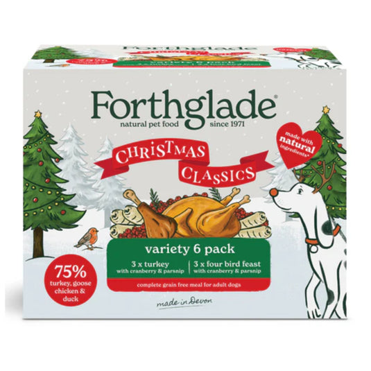 Forthglade Christmas Classic Variety Pack Wet Dog Food 6 x 395g