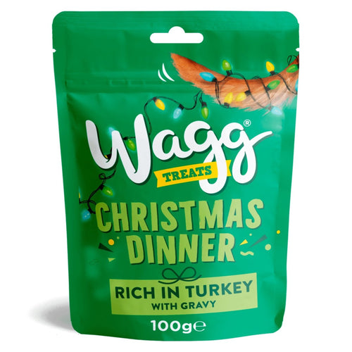 Wagg Christmas Dinner 100g – festive nutritious dog treats for Christmas
