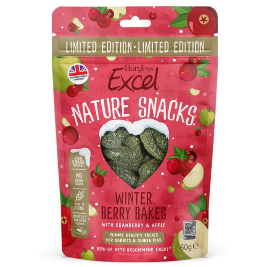 Excel Winter Berry Bakes for Rabbits & Guinea Pigs 60g