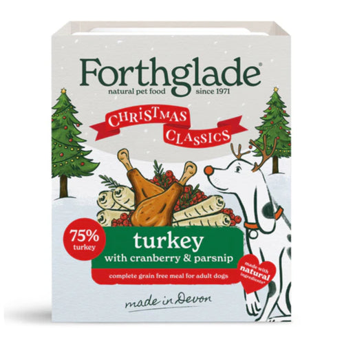 Forthglade Turkey Cranberry Complete Adult Xmas Wet Dog Food 395G