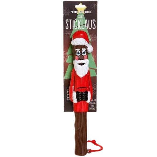 Image Alt Text:
DOOG Saint Sticklaus Santa Christmas Dog Toy with squeaker