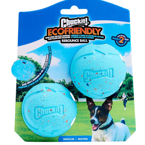 Chuckit! Rebounce Recycled Rubber Dog Toy Ball – Eco-Friendly Fetch Fun