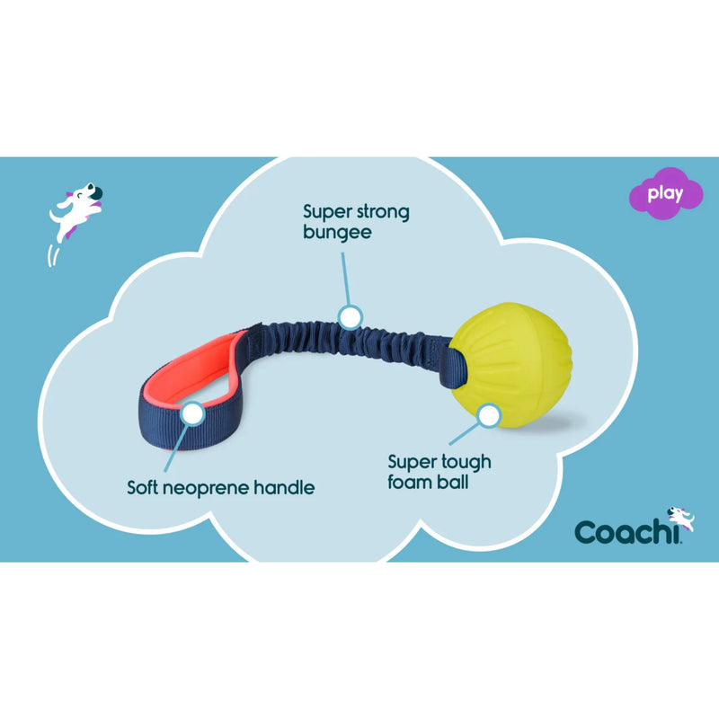 Load image into Gallery viewer, Coachi Tuggi Ball – Navy, Coral &amp; Lime
