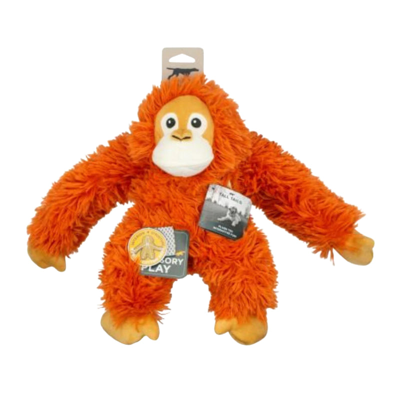 Load image into Gallery viewer, Tall Tails Rope Body Orangutan dog toy plush orangutan with rope body
