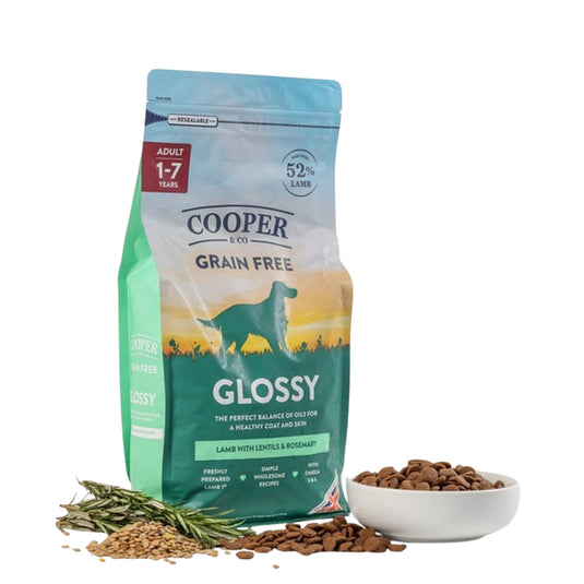 Cooper and Co Glossy Adult Dry Dog Food 1.5kg lamb grain free dog food