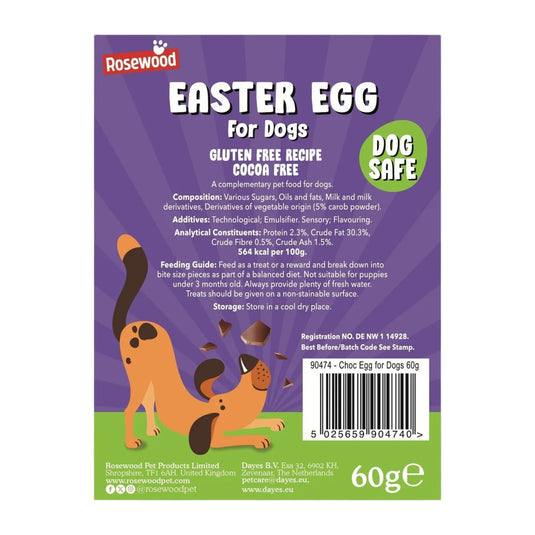 Rosewood Dog Chocolate Egg 60g – Dog-Safe Easter Treat