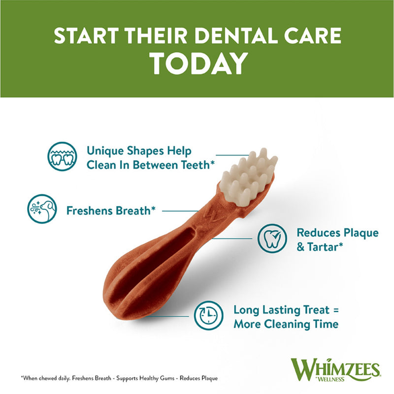Load image into Gallery viewer, Whimzees Daily Dental Treats Toothbrush Medium – 12 Pack (360g)
