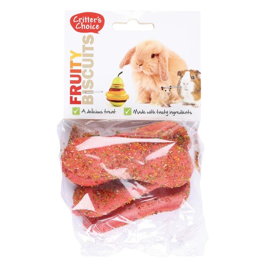 Critter’s Choice Fruity Biscuits 50g fruity treats for small pets