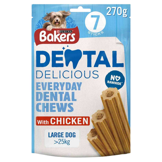 Bakers Dental Large 270g dental treats for large dogs