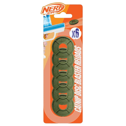 Nerf Cat Foam Catnip Discs Cat Toy