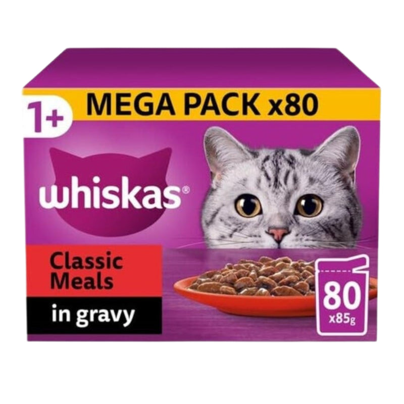 Load image into Gallery viewer, Whiskas 1+ Wet Cat Food Meaty Meals In Gravy
