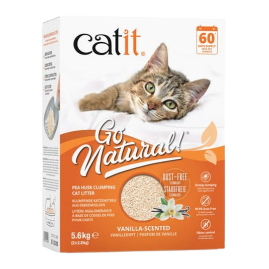 Catit Vanilla Scented Clumping Cat Litter 5.6kg