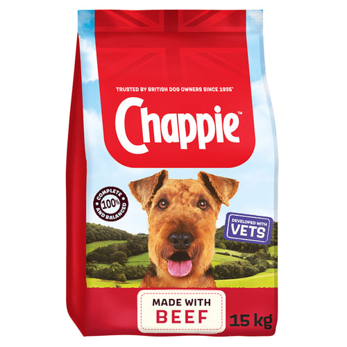 Chappie Complete Adult Dry Dog Food - Beef & Wholegrain