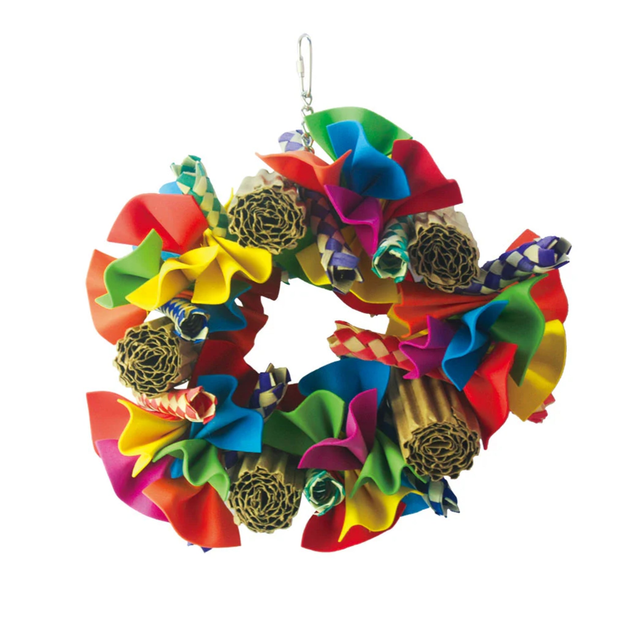 Magic Ring – Colourful Acrylic Bird Toy for Mental Stimulation & Play ...