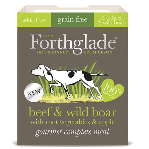 Forthglade Grain Free Beef & Wild Boar With Root Veg & Apple 395g
