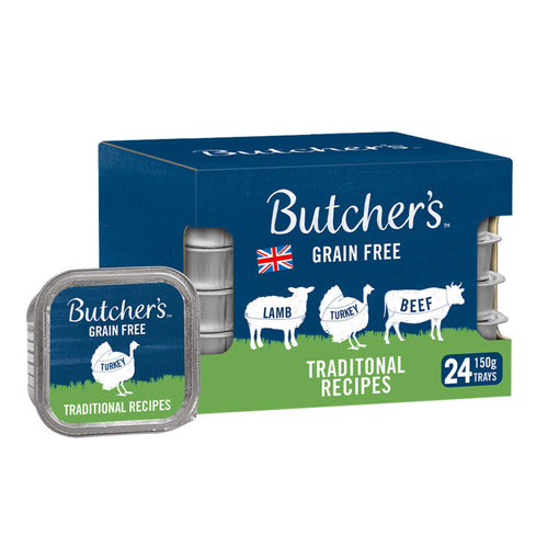 Butchers Traditional Recipes Adult Wet Dog Food Grain Free - Lamb, Turkey, & Beef