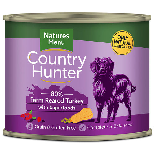 Natures Menu Country Hunter Farm Reared Turkey with Superfood 600g